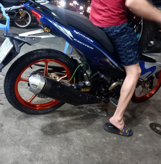 mâm 5 cây k5 cam lên cho ex 150 xanh cam