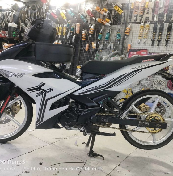tem rời ex 150 trắng đen 