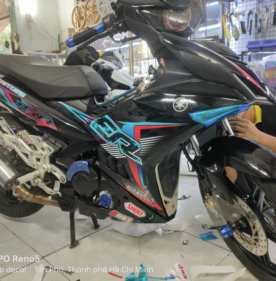 tem rời ex 150 xanh tứ sắc