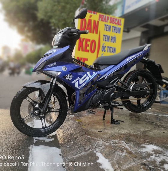 tem rời ex 150 xanh đen trắng 