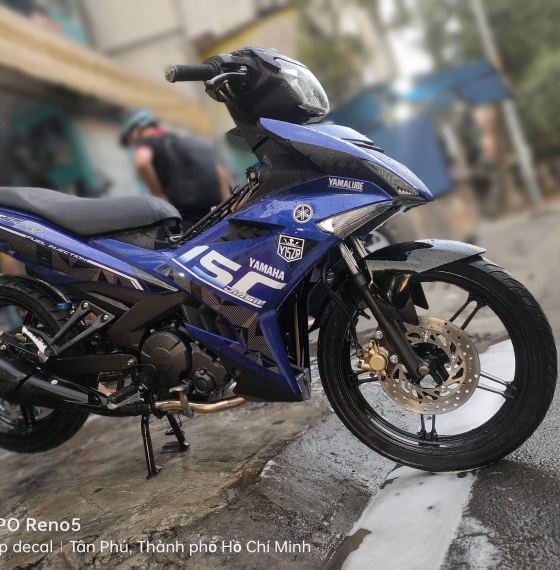 tem rời ex 150 xanh đen trắng 