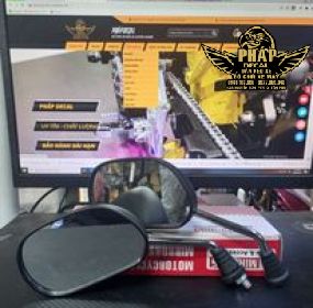 GƯƠNG XE MÁY CỌNG INOX (bán le 1 cái)
