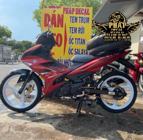 mâm 3 đao x1r cho ex 150mâm lên xe trắng đỏ